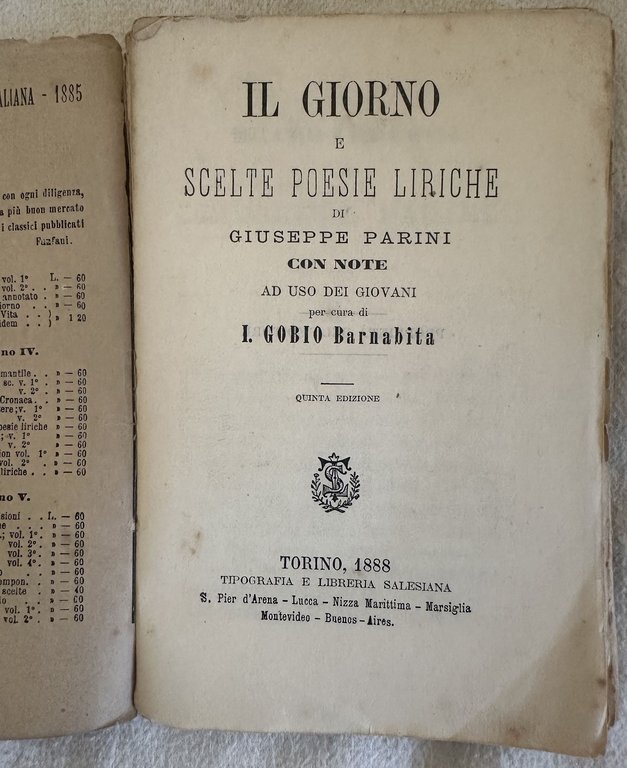 IL GIORNO E SCELTE POESIE LIRICHE DI GIUSEPPE PARINI CON …