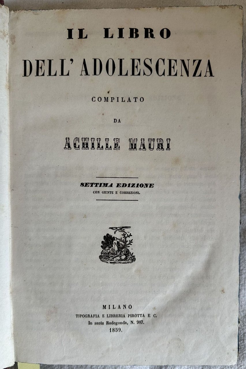 IL LIBRO DELL'ADOLESCENZA