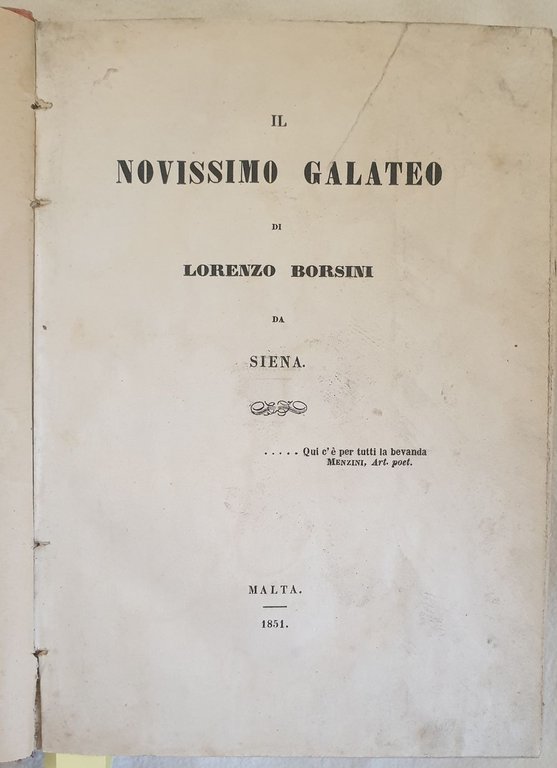 IL NOVISSIMO GALATEO