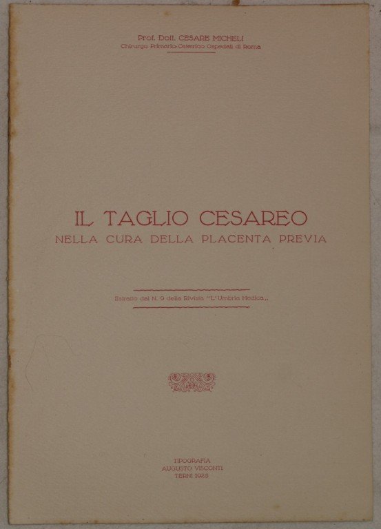 IL TAGLIO CESAREO NELLA CURA DELLA PLACENTA PREVIA | Immagine Gallery 1