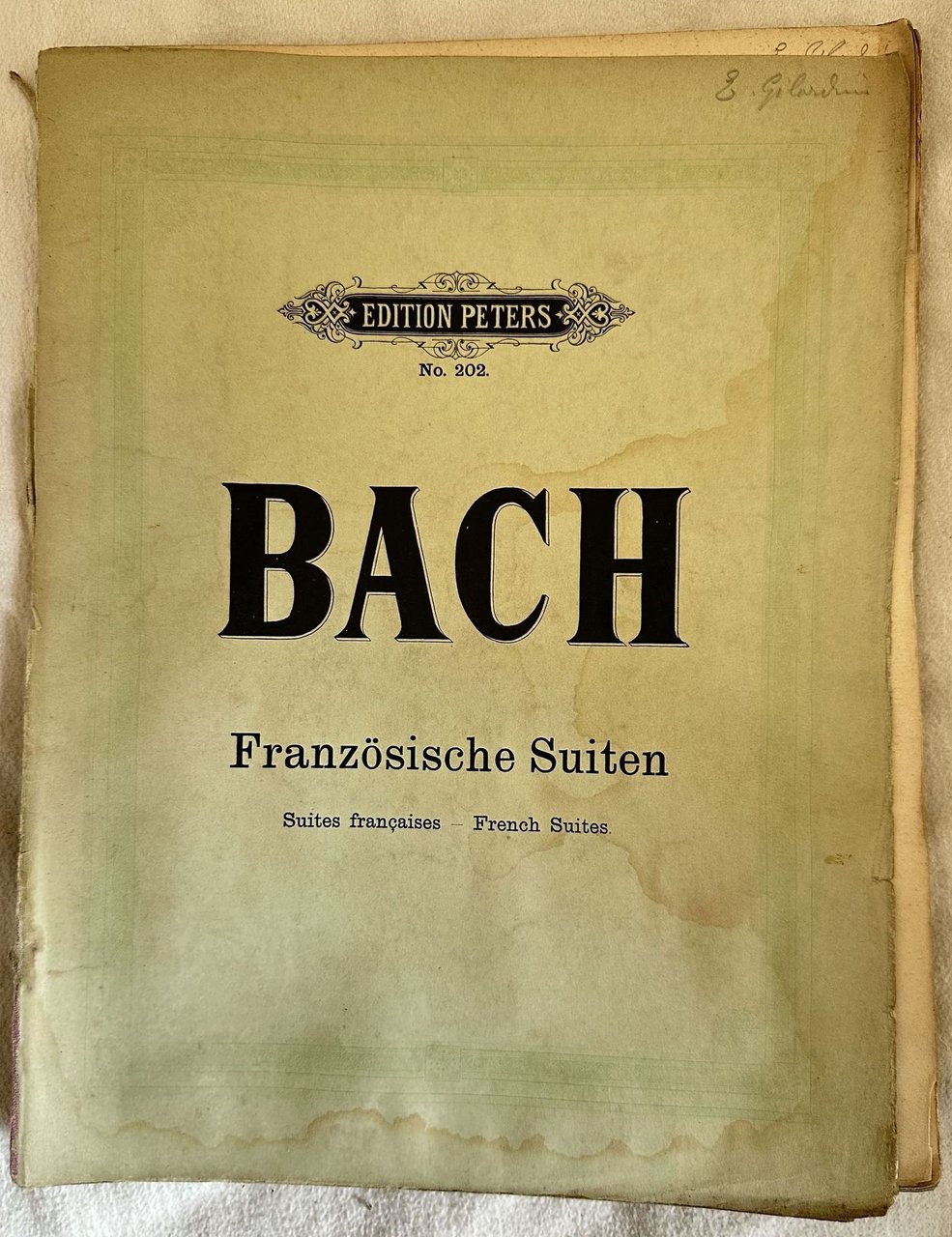 KLAVIERWERKE VON JOH. SEB. BACH HERAUSGEGEBEN VON CZERNY GRIEPENKERL UND …