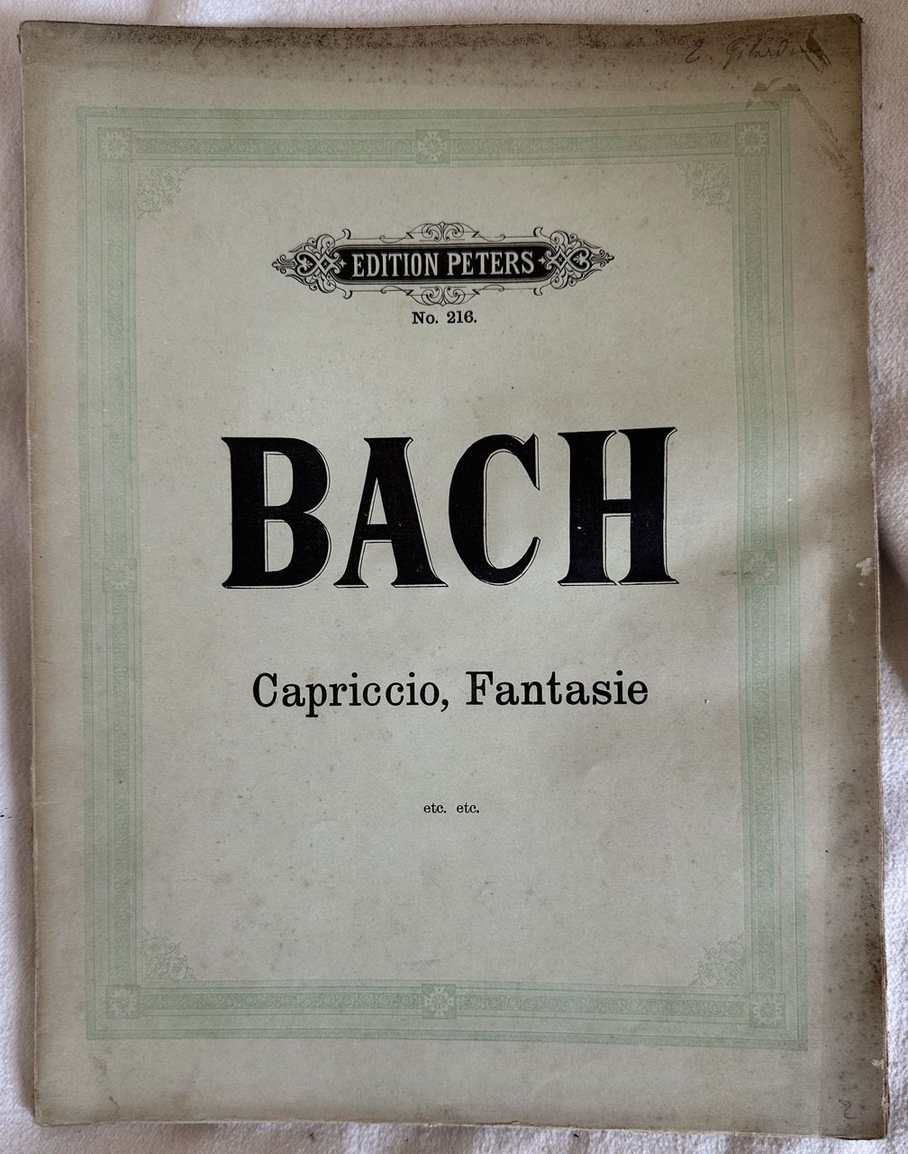 KLAVIERWERKE VON JOH. SEB. BACH HERAUSGEGEBEN VON CZERNY GRIEPENKERL UND …
