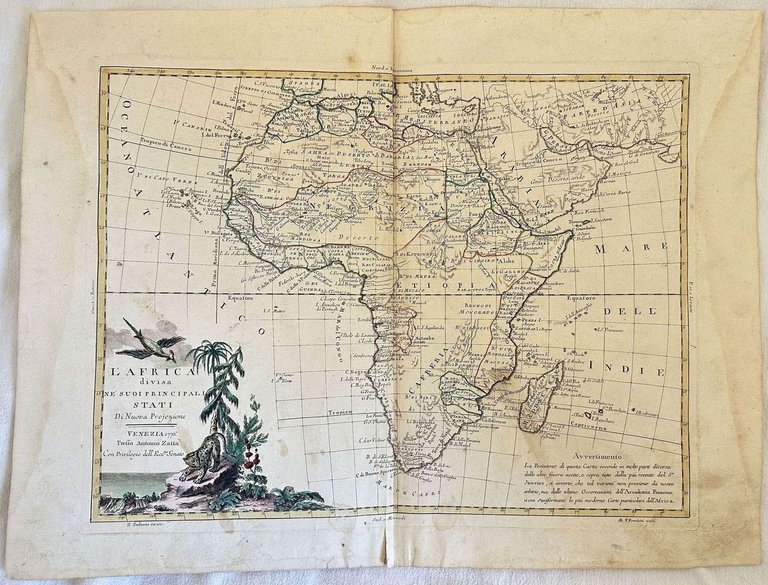 L'Africa divisa ne' suoi principali stati di Nuova Projezione | Immagine Gallery 2