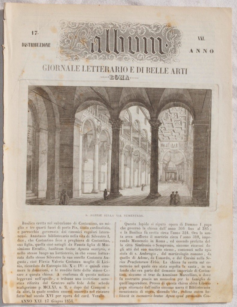 L'ALBUM DI ROMA 17 GIUGNO 1859