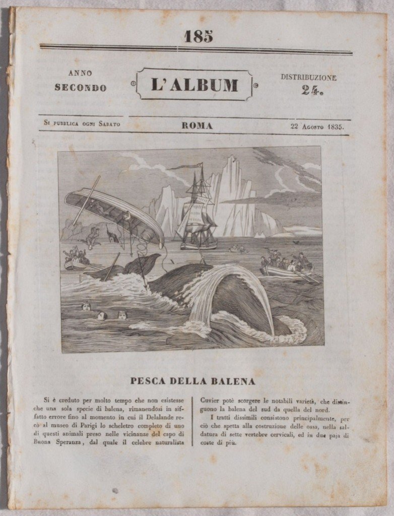 L'ALBUM DI ROMA 22 AGOSTO 1835