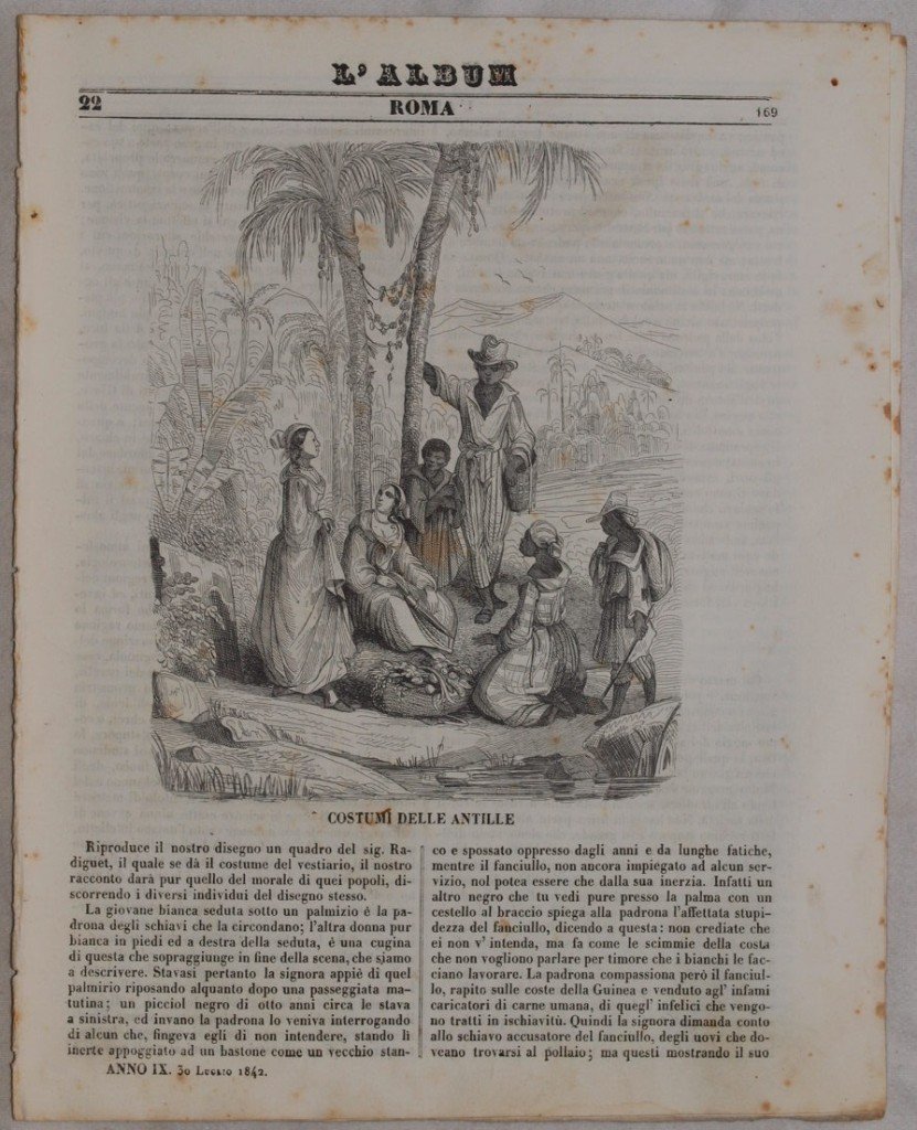 L'ALBUM DI ROMA 30 LUGLIO 1842