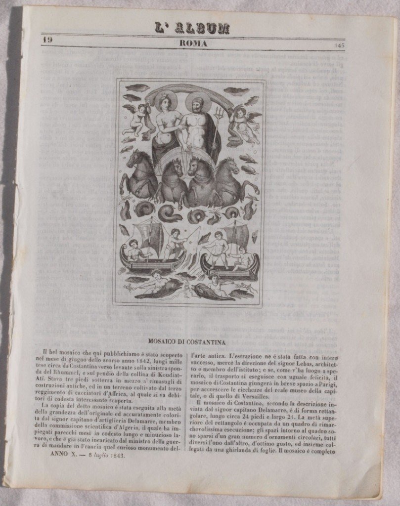 L'ALBUM DI ROMA 8 LUGLIO 1843