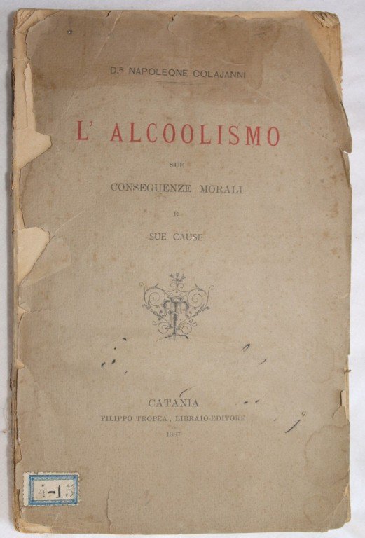 L'ALCOOLISMO SUE CONSEGUENZE MORALI E SUE CAUSE