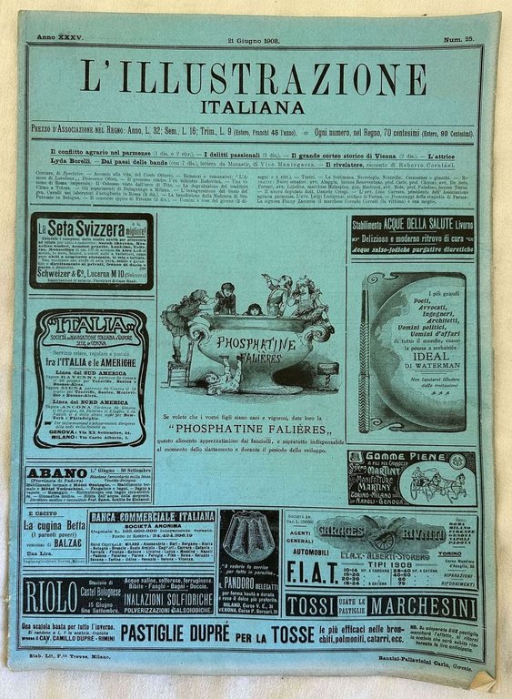 L'ILLUSTRAZIONE ITALIANA ANNO XXXV - N. 25 - 21 GIUGNO 1908