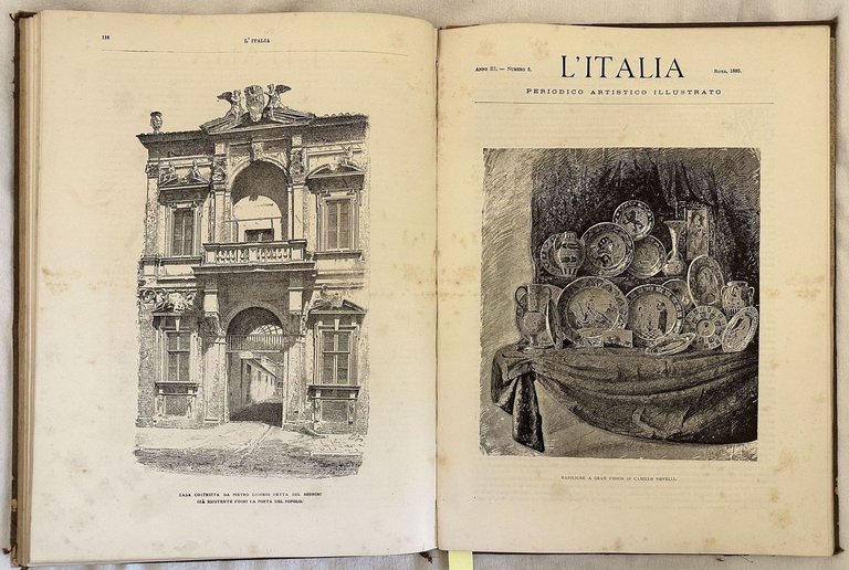 L'ITALIA PERIODICO ARTISTICO ILLUSTRATO DIRETTO DA ARTISTI