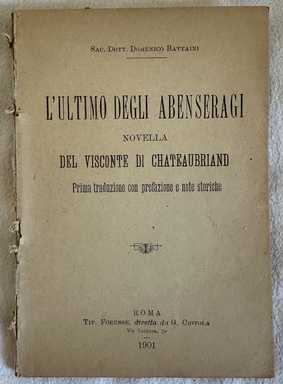 L'ULTIMO DEGLI ABENSERAGI