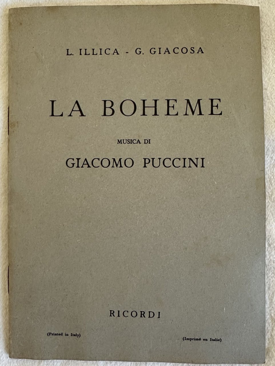 LA BOHEME (SCENE DE LA VIE DE BOHEME DI HENRY … | Immagine principale