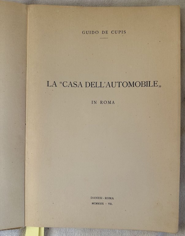 LA "CASA DELL'AUTOMOBILE"