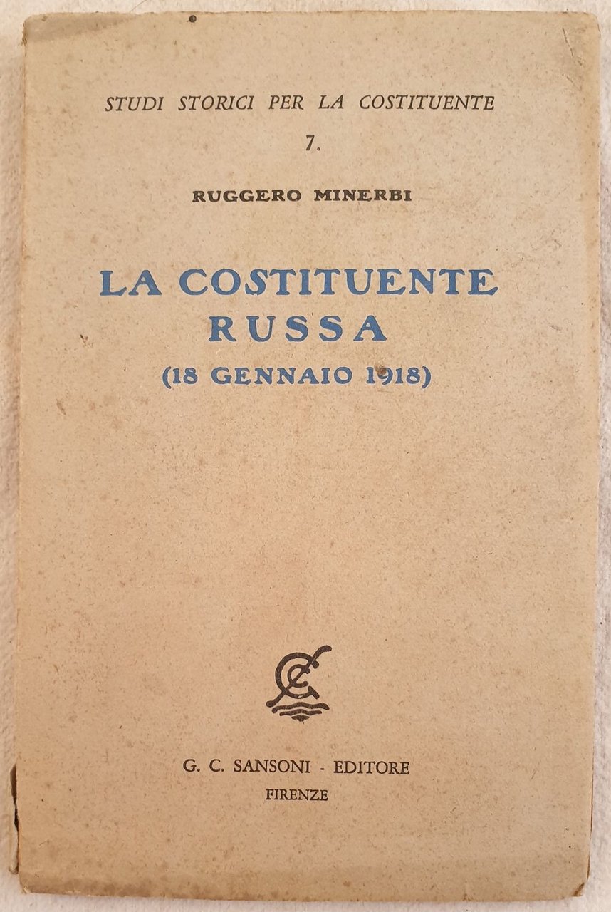 LA COSTITUENTE RUSSA (18 GENNAIO 1918)