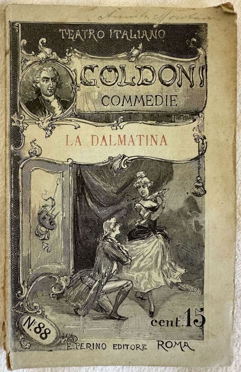 LA DALMATINA COMMEDIA DI CINQUE ATTI IN VERSI