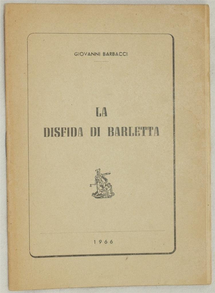 LA DISFIDA DI BARLETTA