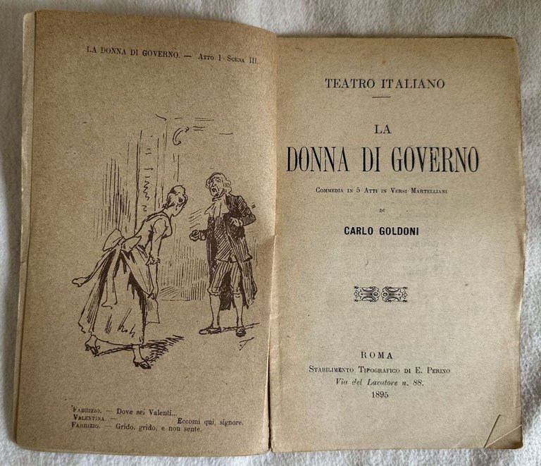 LA DONNA DI GOVERNO COMMEDIA IN 5 ATTI IN VERSI …