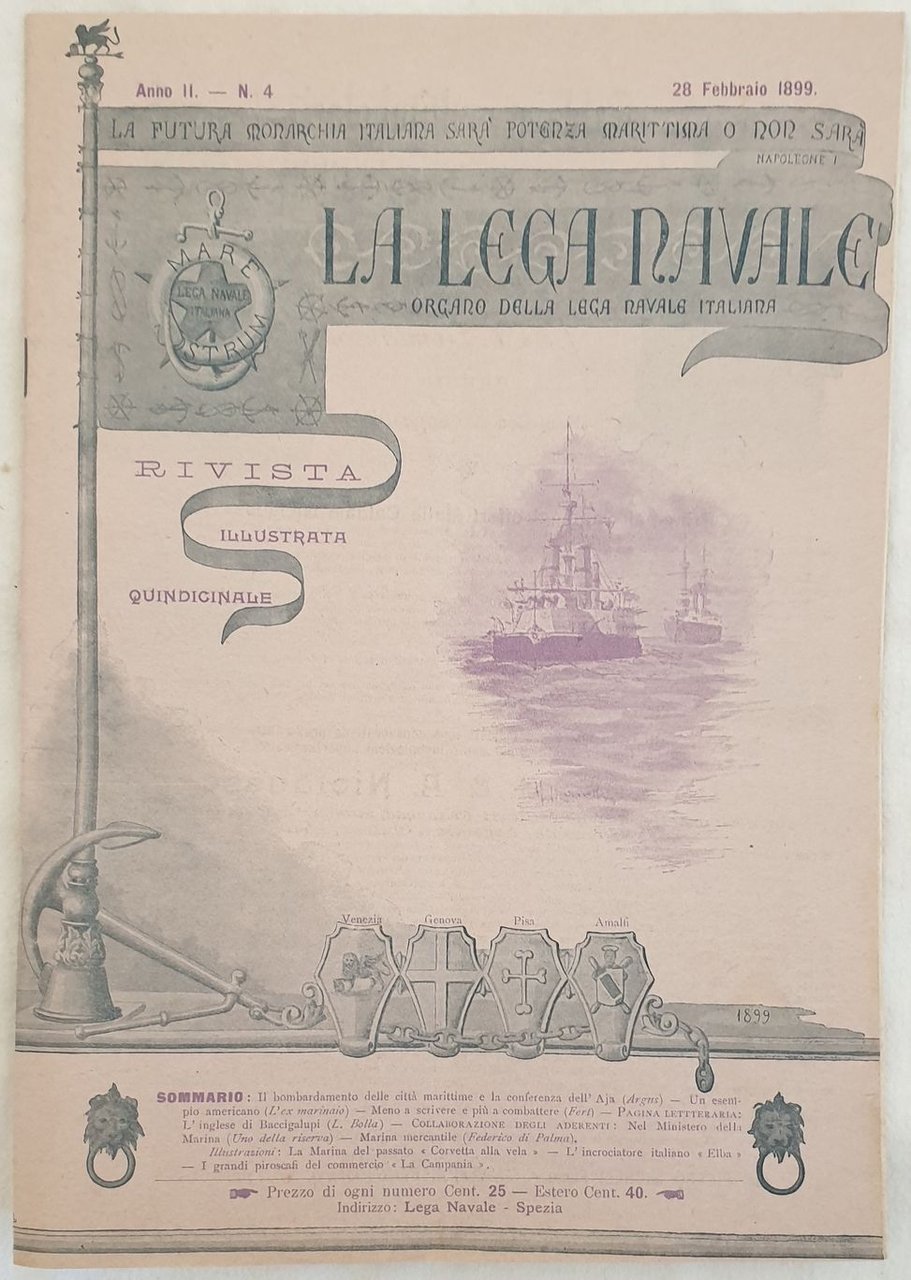 LA LEGA NAVALE ORGANO DELLA LEGA NAVALE ITALIANA ANNO II …