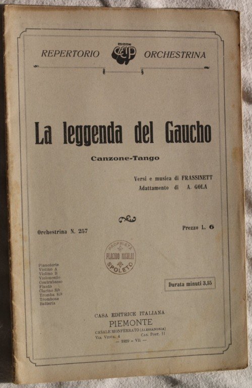 LA LEGGENDA DEL GAUCHO