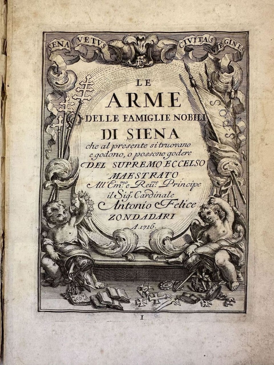 LE ARME DELLE FAMIGLIE NOBILI DI SIENA CHE AL PRESENTE …