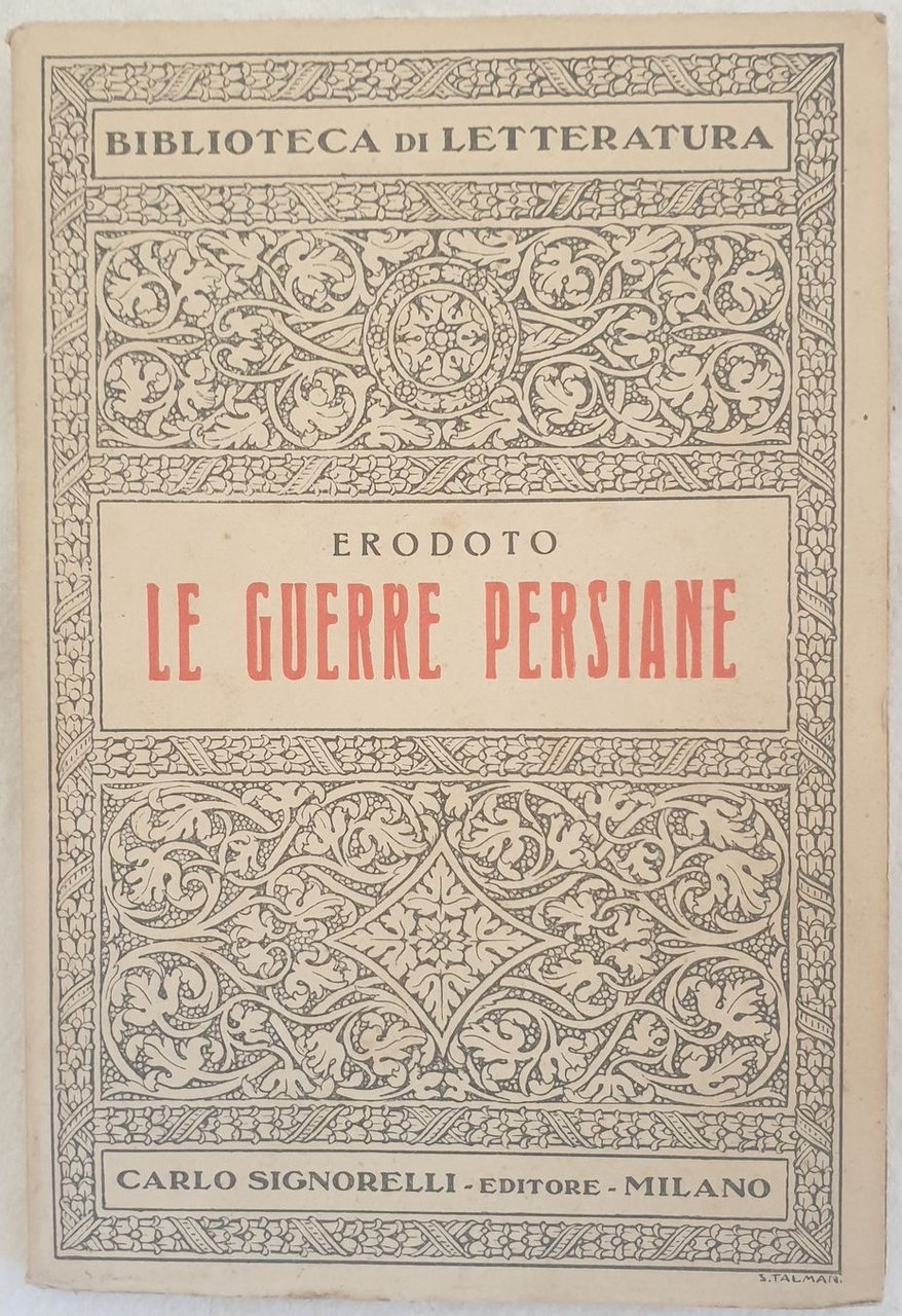 LE GUERR0,E PERSIANE PASSI SCELTI TRADOTTI RICOLLEGATI E ANNOTATI DA …