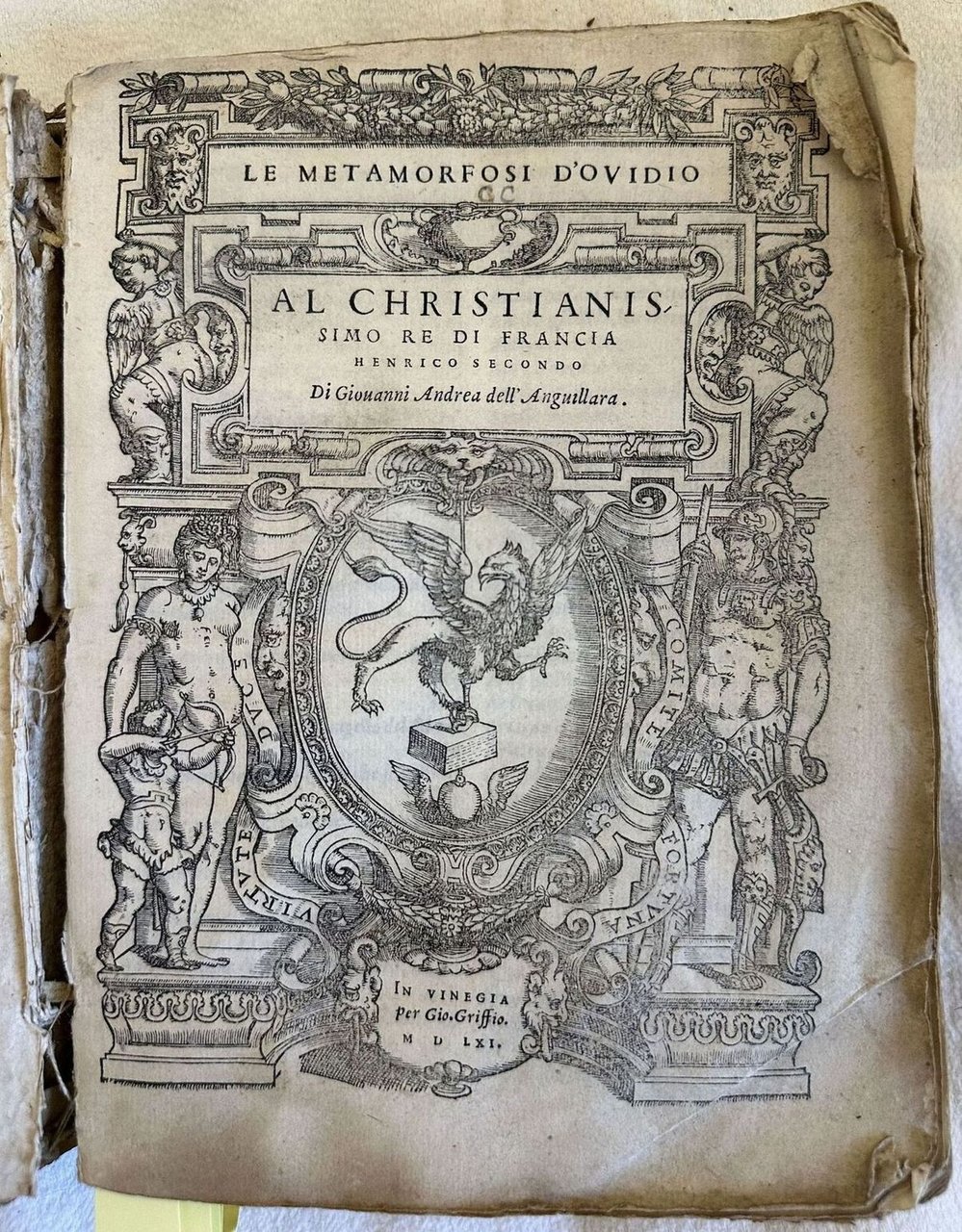 LE METAMORFOSI D’OVIDIO AL CHRISTIANISSIMO RE DI FRANCIA HENRICO SECONDO | Immagine principale