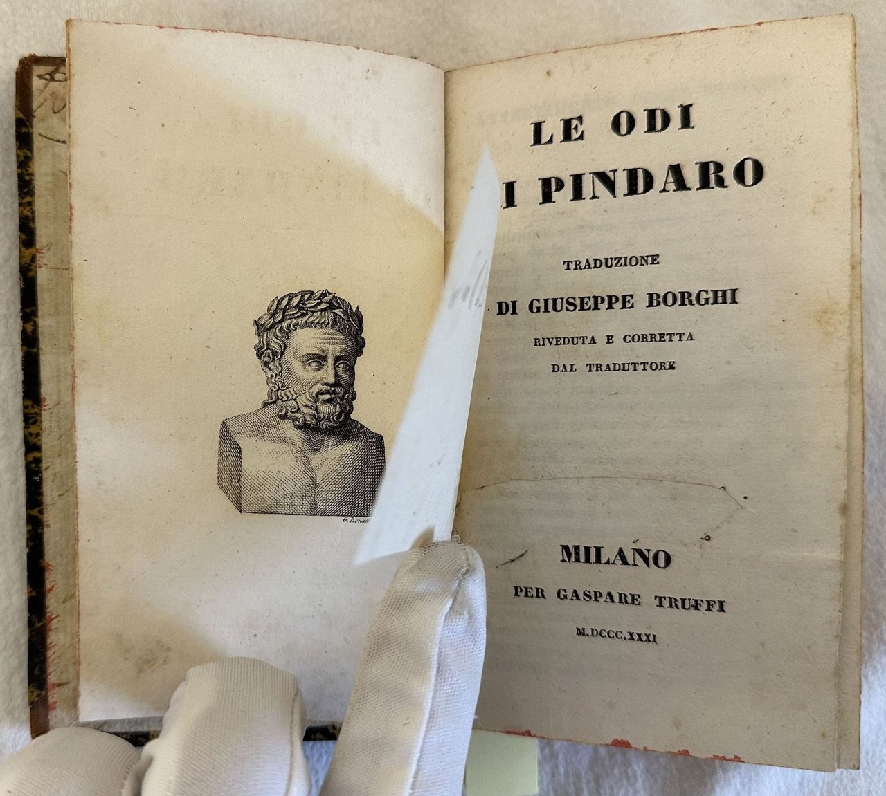 LE ODI DI PINDARO TRADUZIONE DI GIUSEPPE BORGHI