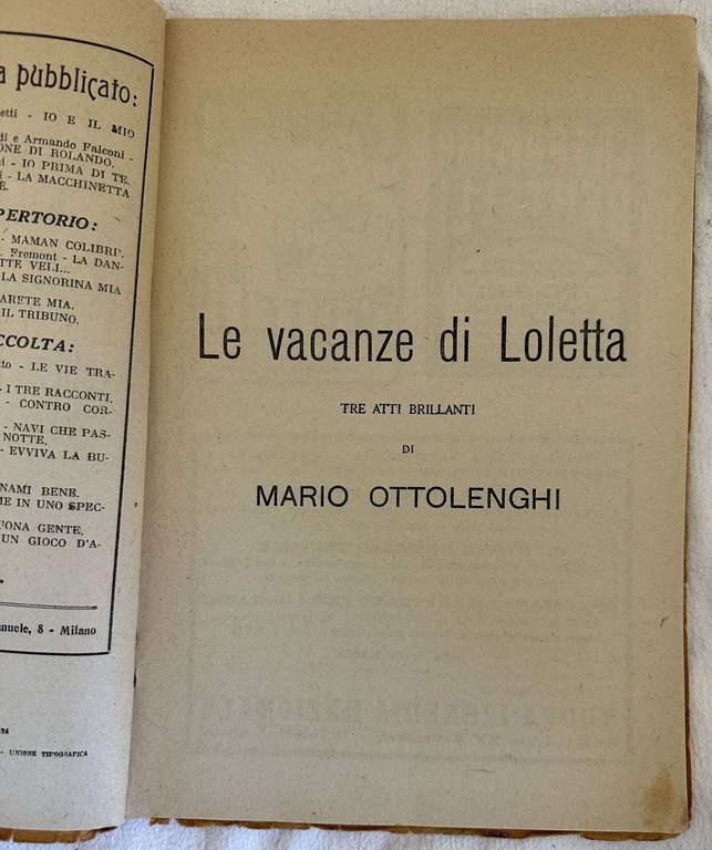 LE VACANZE DI LOLETTA