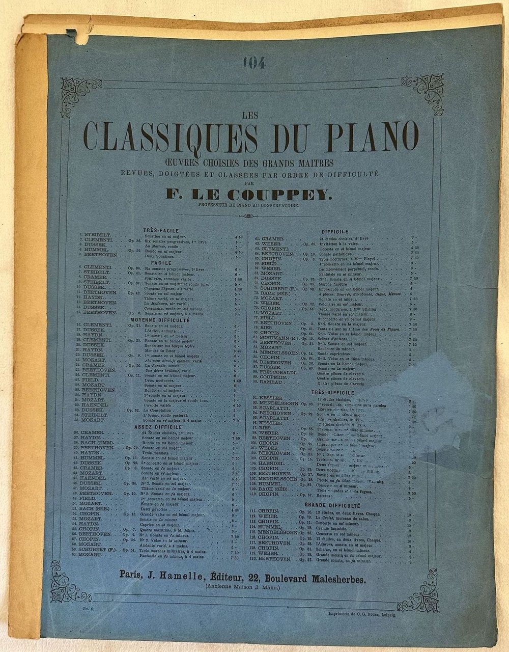 LES CLASSIQEUS DU PIANO 2 FUGUES FA MAJEUR ET MI …