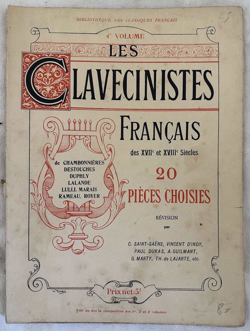 LES CLAVECINISTES FRANCAIS DES XVII ET XVIII SIECLES DE CHAMBONNIERES, …