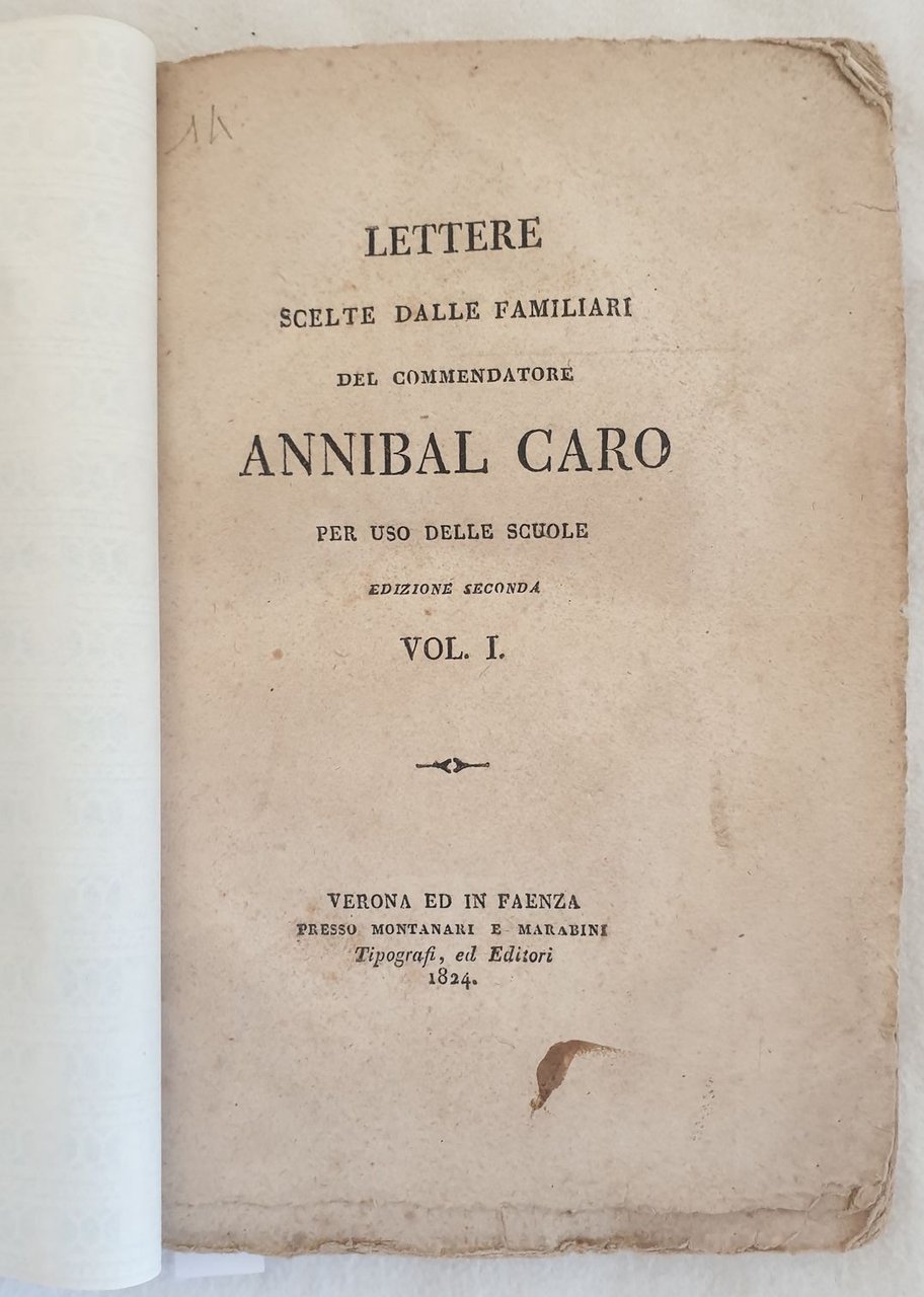 LETTERE SCELTE DALLE FAMILIARI VOL. I