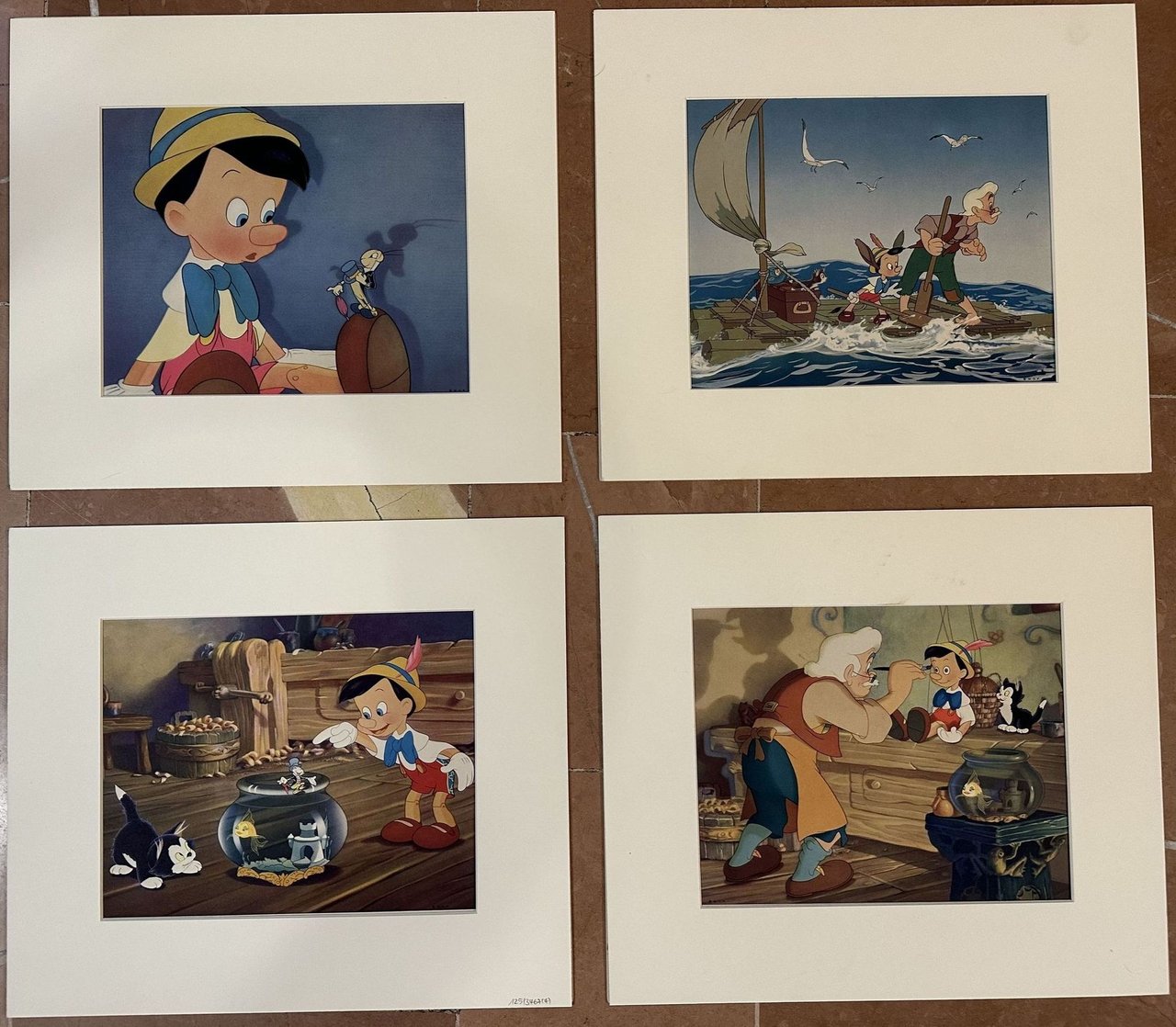 LITOGRAFIE FILM DISNEY PINOCCHIO PREMIERE CENTER THEATRE NEW YORK 1939