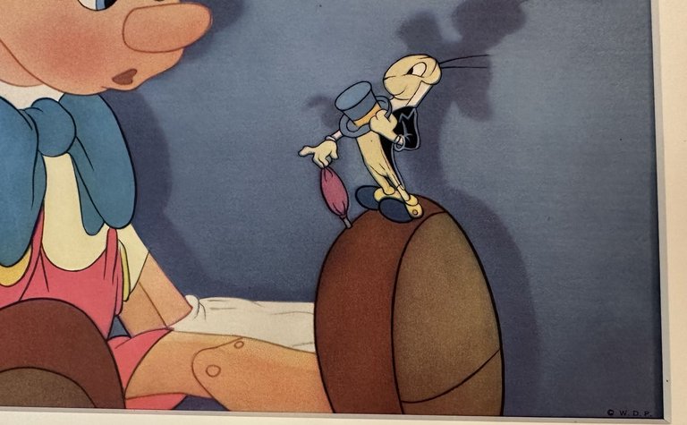 LITOGRAFIE FILM DISNEY PINOCCHIO PREMIERE CENTER THEATRE NEW YORK 1939