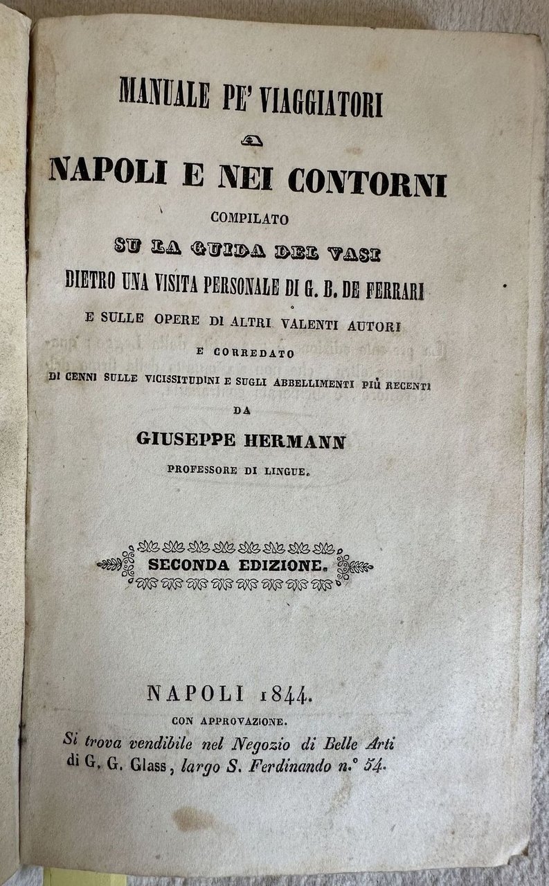 MANUALE PE VIAGGIATORI NAPOLI E NEI CONTORNI COMPILATO SU LA …