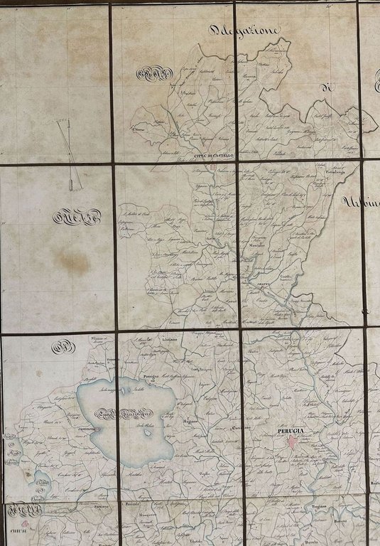 MAPPA GEOGRAFICA TOPOGRAFICA DELLA DELEGAZIONE DI PERUGIA REDATTA A NORMA …