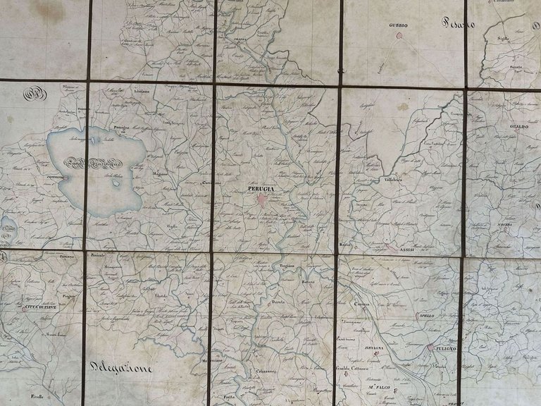 MAPPA GEOGRAFICA TOPOGRAFICA DELLA DELEGAZIONE DI PERUGIA REDATTA A NORMA …