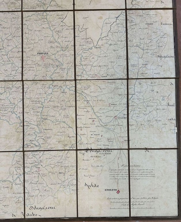 MAPPA GEOGRAFICA TOPOGRAFICA DELLA DELEGAZIONE DI PERUGIA REDATTA A NORMA …