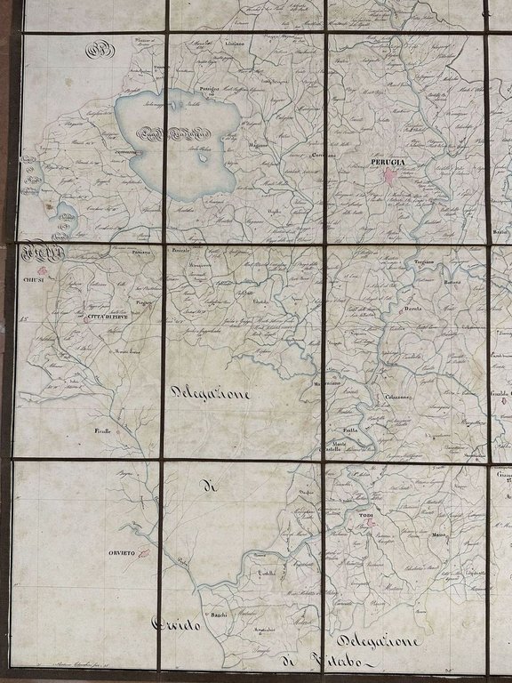 MAPPA GEOGRAFICA TOPOGRAFICA DELLA DELEGAZIONE DI PERUGIA REDATTA A NORMA …