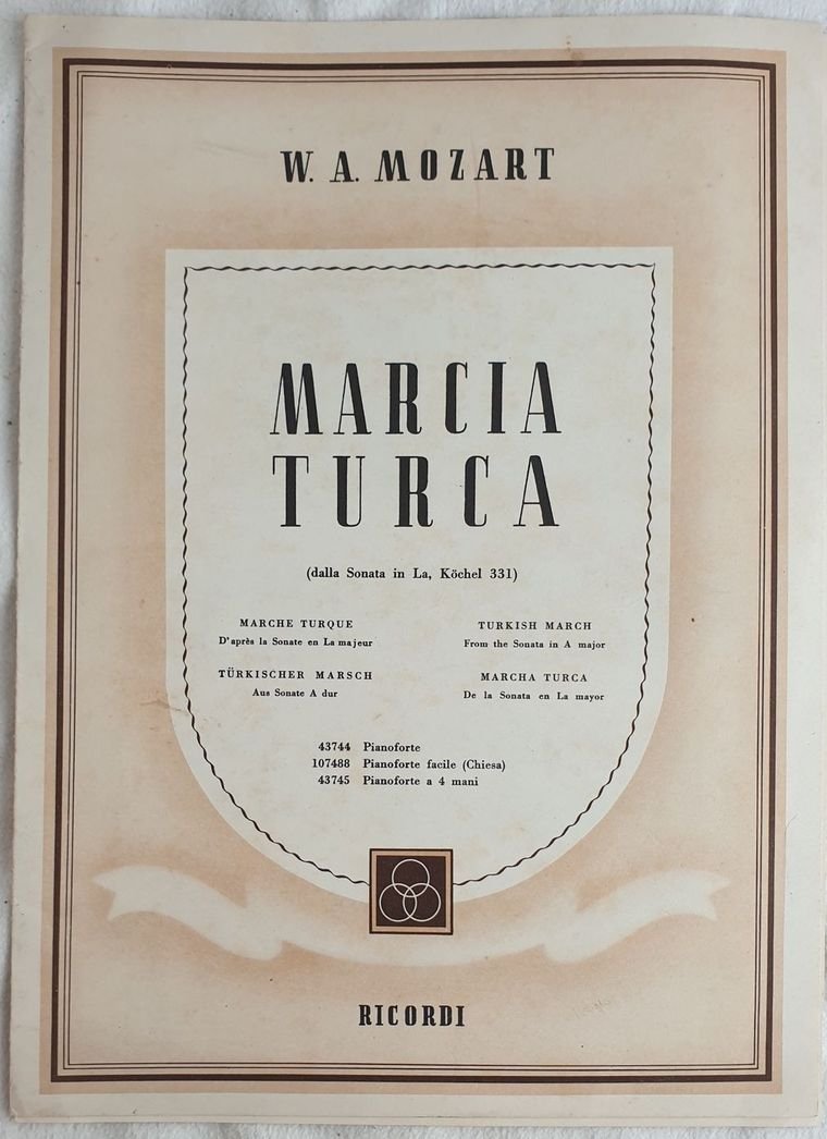 MARCIA TURCA (DALLA SONATA IN LA KOCHEL 331)