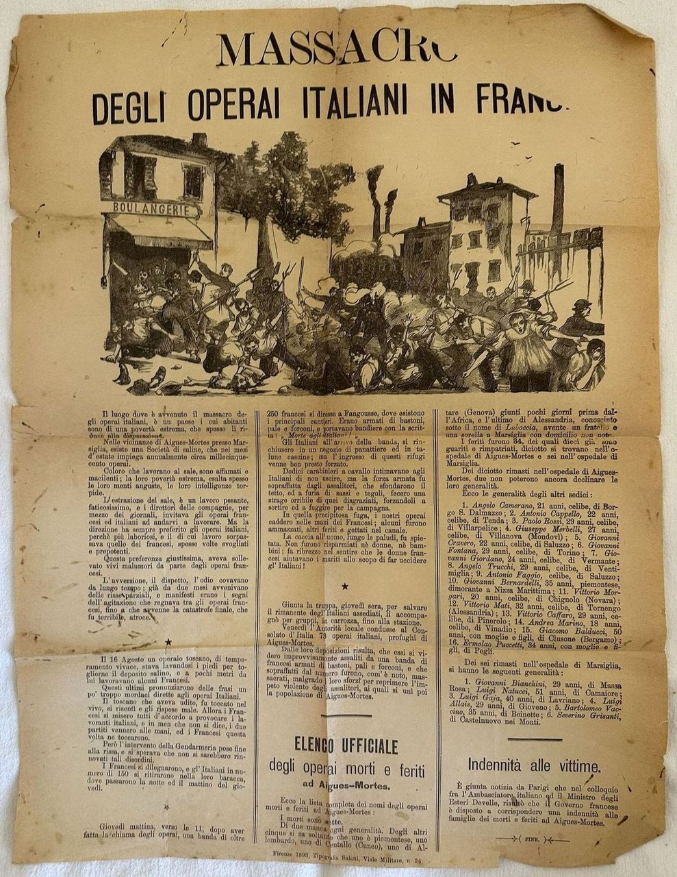 MASSACRO DEGLI OPERAI ITALIANI IN FRANCIA | Immagine principale