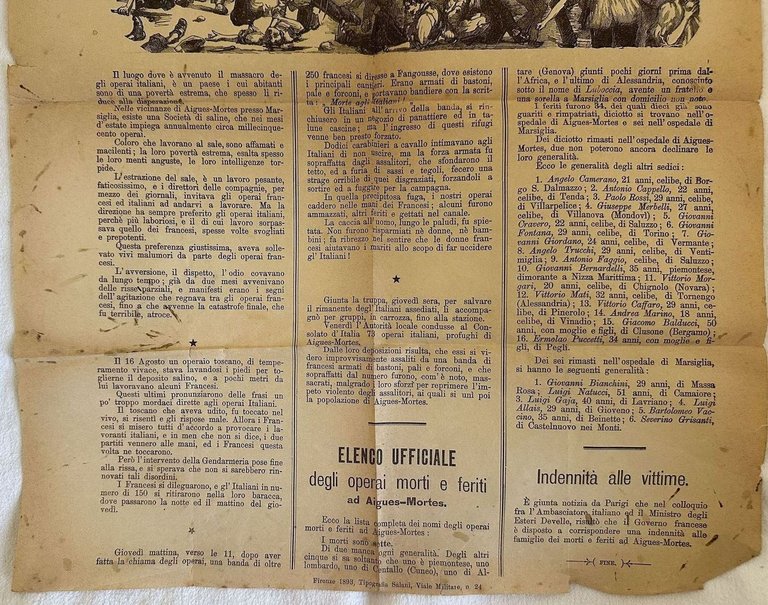 MASSACRO DEGLI OPERAI ITALIANI IN FRANCIA | Immagine Gallery 3
