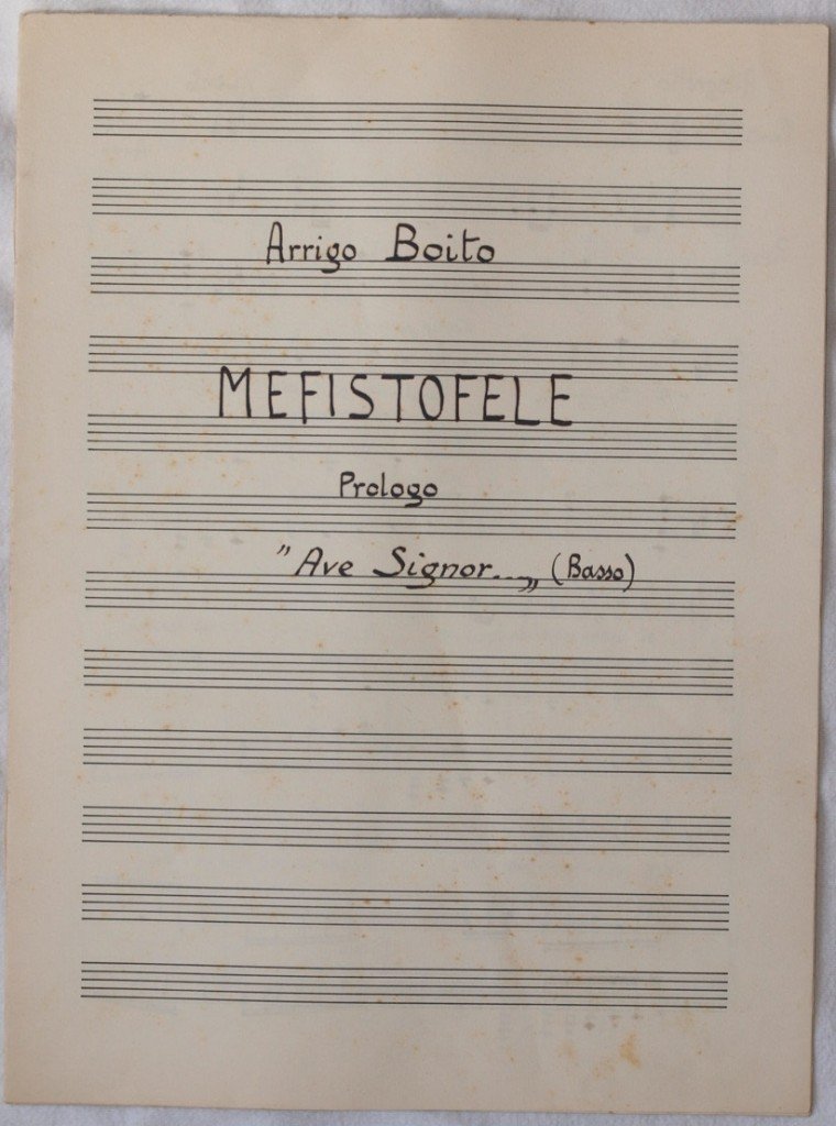 MEFISTOFELE PROLOGO "AVE SIGNOR" (BASSO)