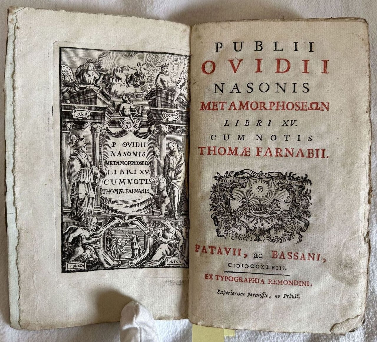 METAMORPHOSEON LIBRI XV CUM NOTIS THOMAE FARNABII