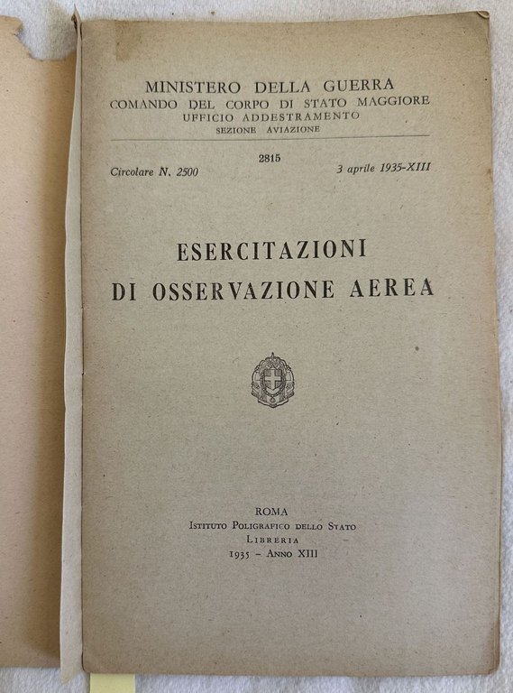 MINISTERO DELLA GUERRA COMANDO DEL CORPO DI STATO MAGGIORE UFFICIO … | Immagine Gallery 2