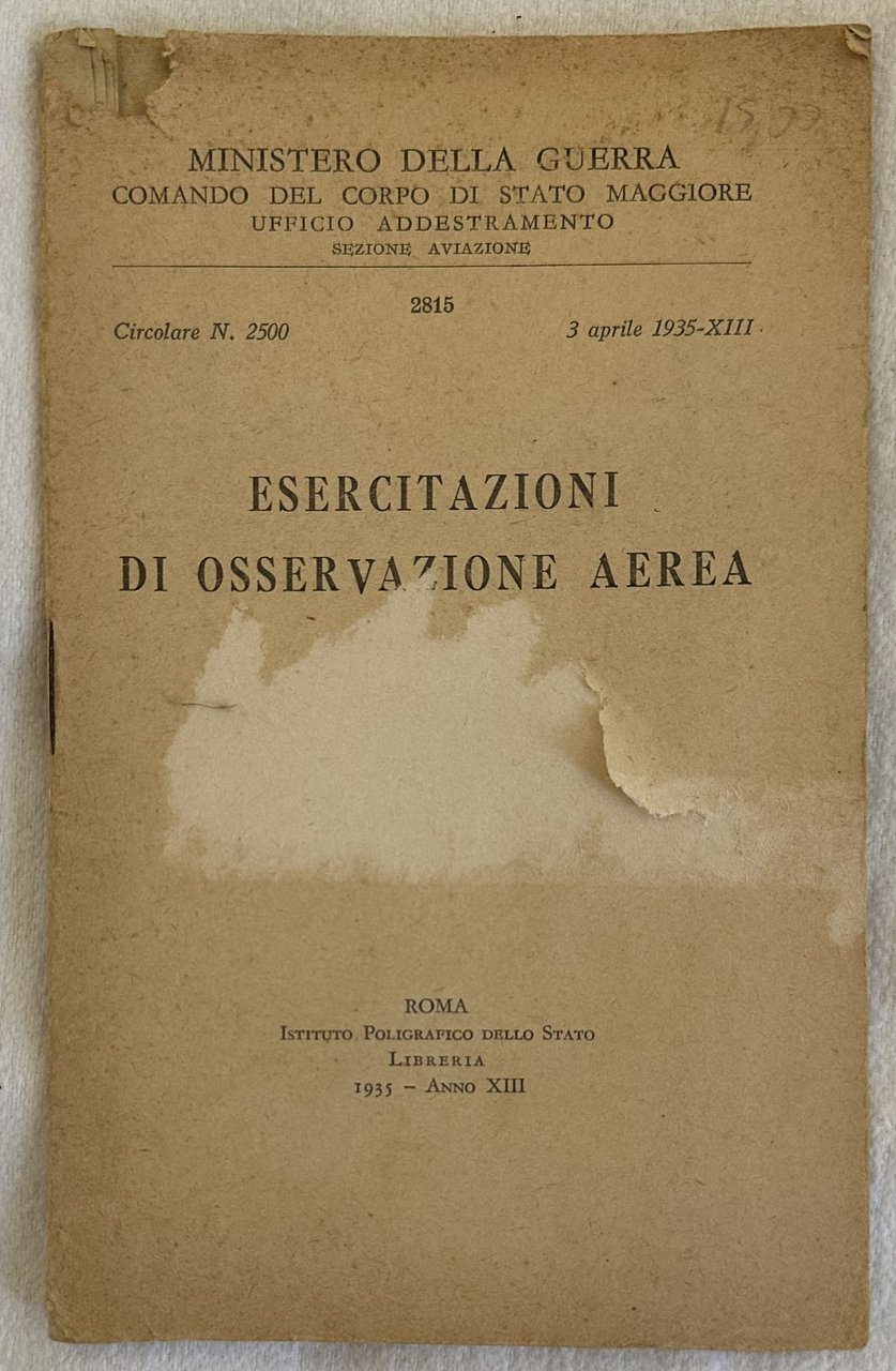 MINISTERO DELLA GUERRA COMANDO DEL CORPO DI STATO MAGGIORE UFFICIO … | Immagine principale