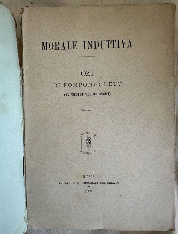 MORALE INDUTTIVA OZI DI POMPONIO LETO