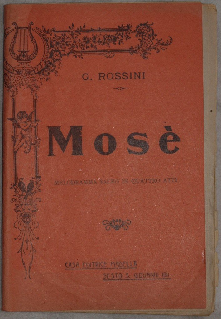 MOSE' MELODRAMMA SACRO IN QUATTRO ATTI
