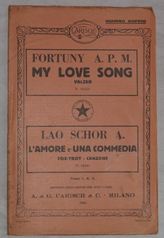 MY LOVE SONG - L'AMORE E UNA COMMEDIA