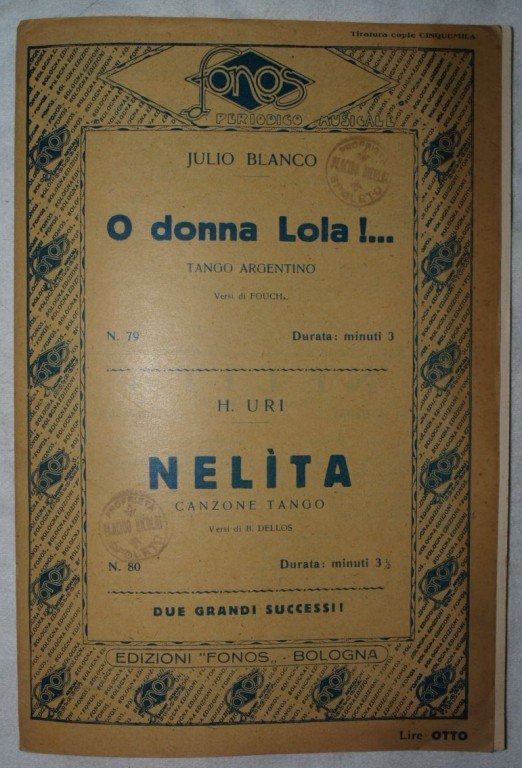 O DONNA LOLA!. - NELITA