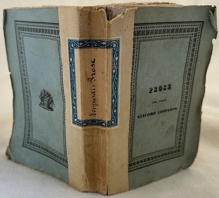 OPERETTE MORALI DI GIACOMO LEOPARDI SECONDA EDIZIONE CON MOLTE AGGIUNTE … | Immagine Gallery 1